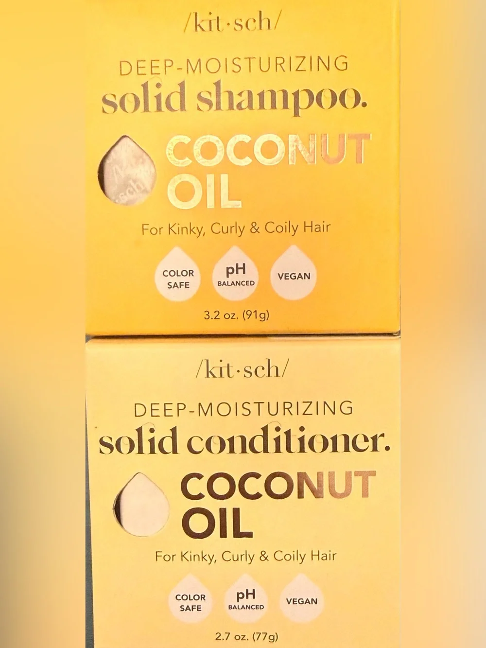Kitsch Solid Coconut Oil Shampoo & Conditioner (BRAND NEW)